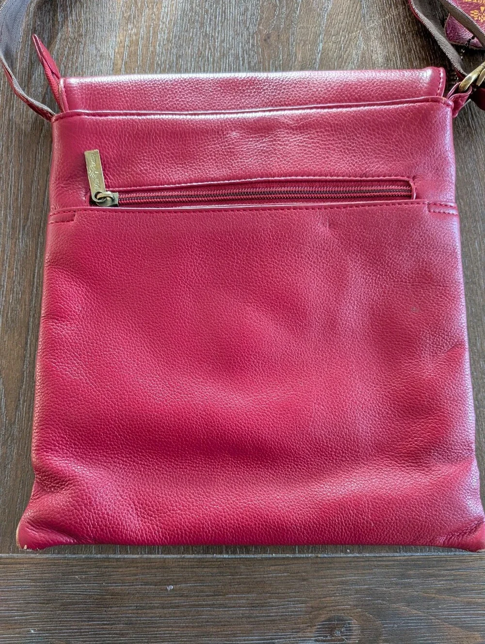Mulberry Leather Bag Messenger Red